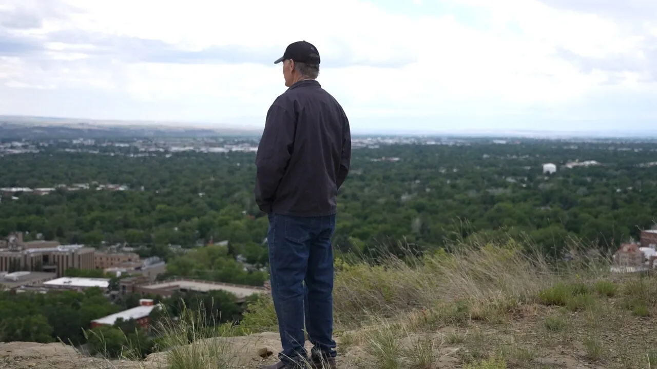 Lem looking out over Billings